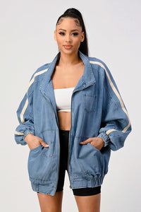 Oversized Vintage Denim Jacket - REVE DORES