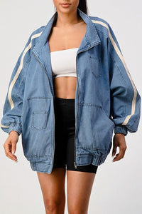 Oversized Vintage Denim Jacket - REVE DORES
