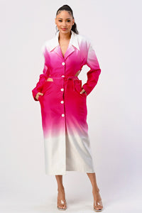 Bold and Beautiful: Ombre Trench Dress - ATHINA