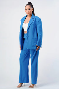 Casual Loose Fit Blazer and Pants - REVE DORES