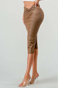 Gathered Detailing Skirt - Modern twist for dynamic silhouette