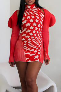 Cut-out Shoulder Dress - Trendy modern twist on turtleneck style by Rêve Dorés