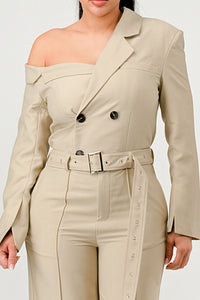 Savannah Elegance Trench Jumpsuit - Rêve Dorés