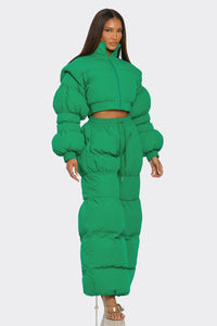 Green Puffy Set - ATHINA