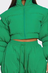 Green Puffy Set - ATHINA