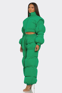 Green Puffy Set - ATHINA