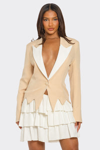 Two-Tone Blazer Dress - REVE DORES