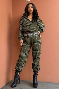 City camouflage two-piece set - REVE DORES