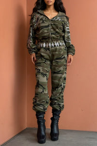 City camouflage two-piece set - REVE DORES