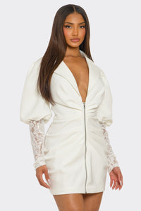 Power Poise Zip-Up Blazer Dress/ RESTOCK 04.25.25 - REVE DORES