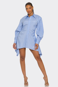 Skyline Asymmetrical Shirt Dress - REVE DORES