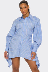 Skyline Asymmetrical Shirt Dress - REVE DORES