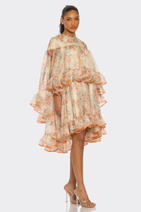 Enchanted Garden Ruffle Layered Dress - REVE DORES