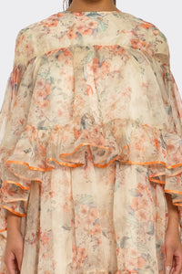 Enchanted Garden Ruffle Layered Dress - REVE DORES