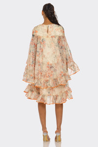 Enchanted Garden Ruffle Layered Dress - REVE DORES