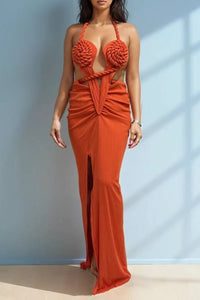 Knotted Elegance Maxi Dress