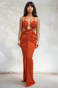 Knotted Elegance Maxi Dress