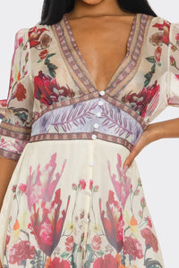 Flora Poeme Tiered Maxi