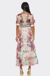 Flora Poeme Tiered Maxi